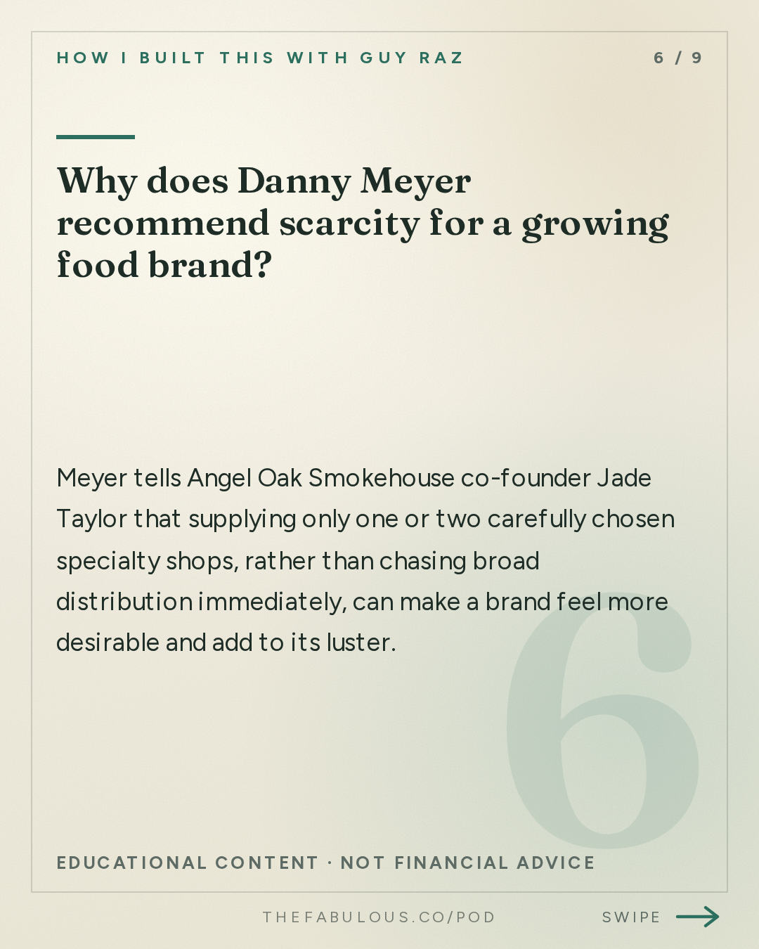 Why does Danny Meyer recommend scarcity for a growing food brand? — How I Built This with Guy Raz: Advice Line with Danny Meyer of Shake Shack