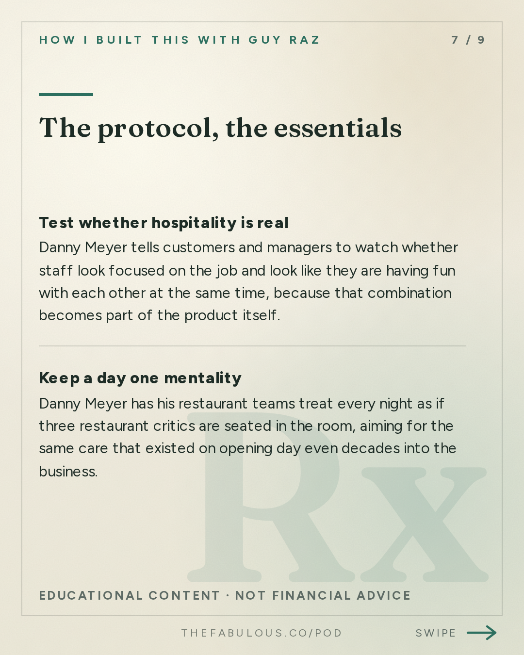 The protocol, the essentials — How I Built This with Guy Raz: Advice Line with Danny Meyer of Shake Shack