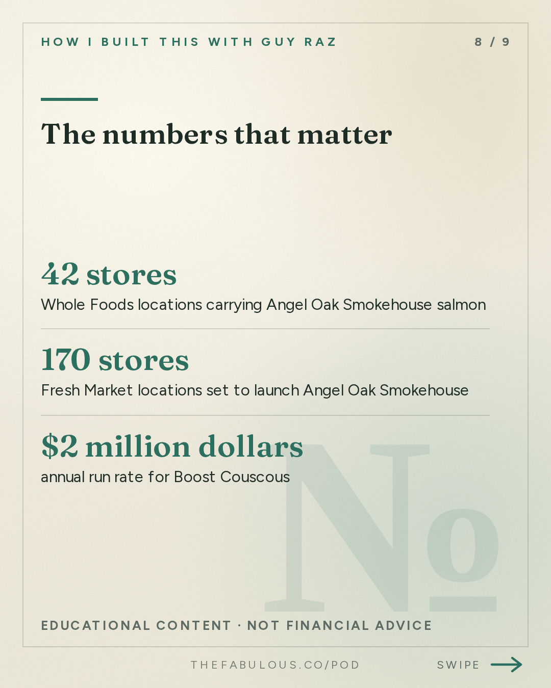 The numbers that matter — How I Built This with Guy Raz: Advice Line with Danny Meyer of Shake Shack