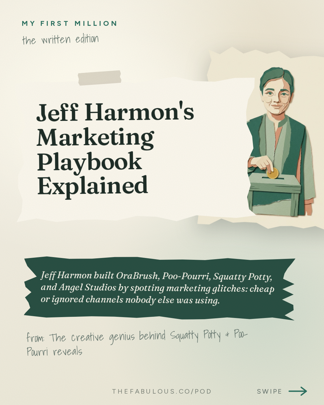 Jeff Harmon's Marketing Playbook Explained — My First Million: The creative genius behind Squatty Potty & Poo-Pourri reveals his marketing playbook