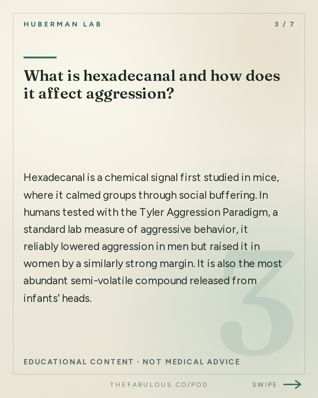 What is hexadecanal and how does it affect aggression? — Huberman Lab: Essentials: How Smells Influence Our Hormones, Health & Behavior | Dr. Noam Sobel