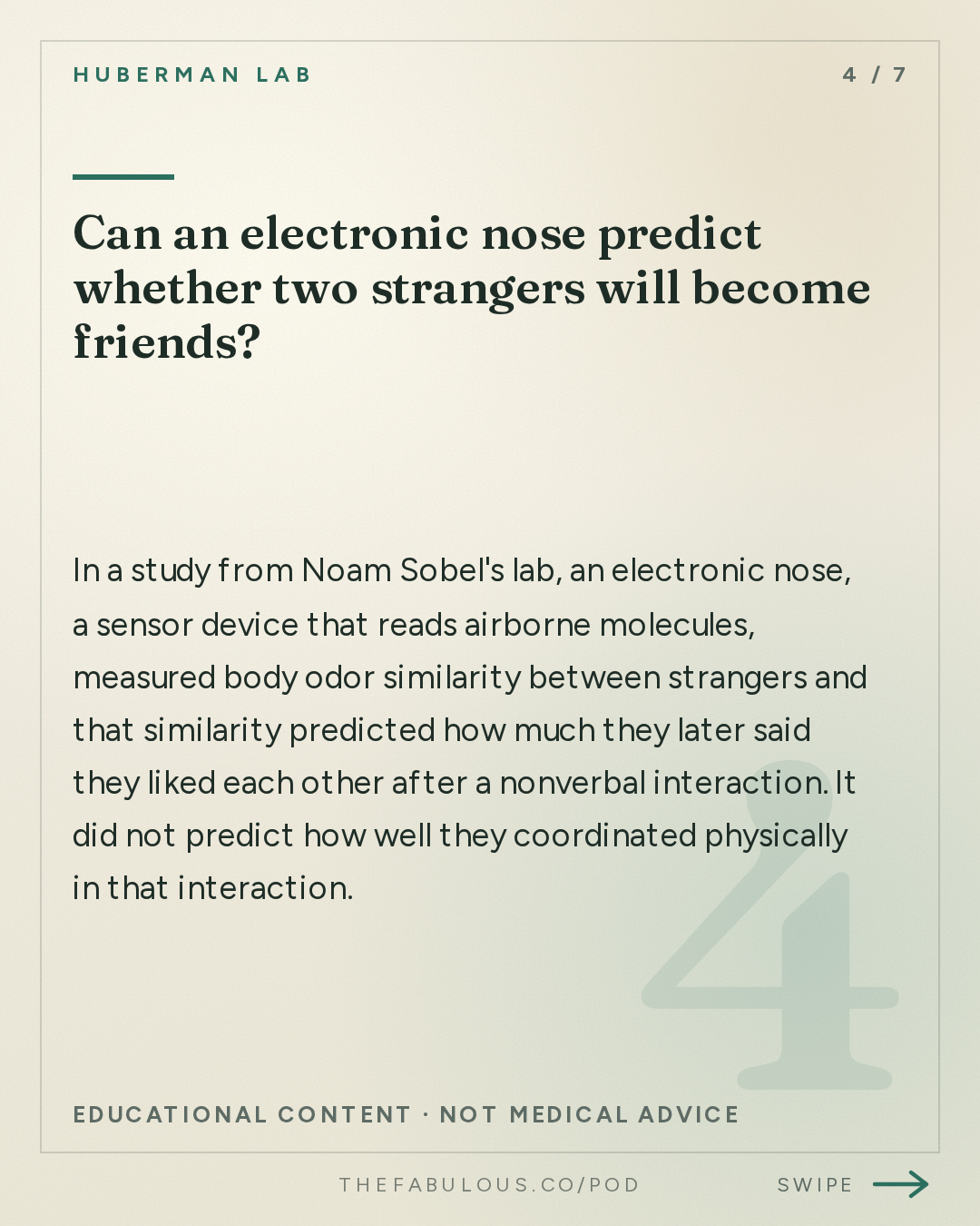 Can an electronic nose predict whether two strangers will become friends? — Huberman Lab: Essentials: How Smells Influence Our Hormones, Health & Behavior | Dr. Noam Sobel