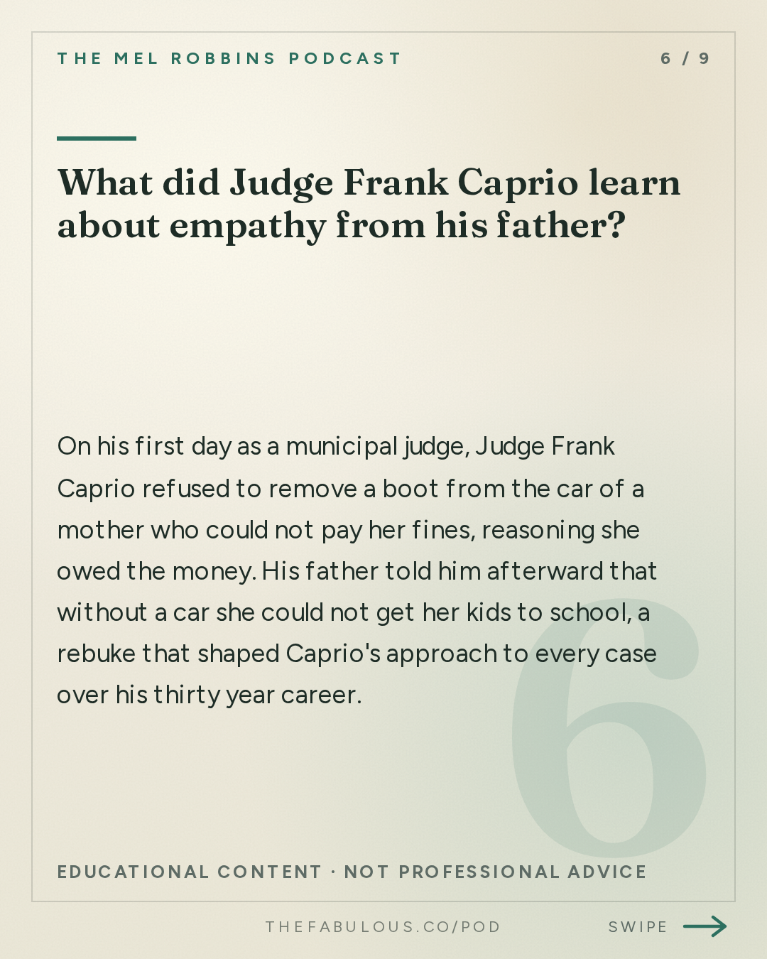 What did Judge Frank Caprio learn about empathy from his father? — The Mel Robbins Podcast: This One Skill Makes Every Relationship Better