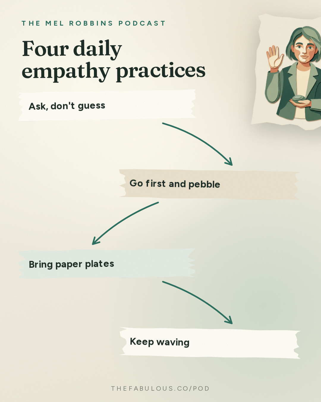 Four daily empathy practices — The Mel Robbins Podcast: This One Skill Makes Every Relationship Better