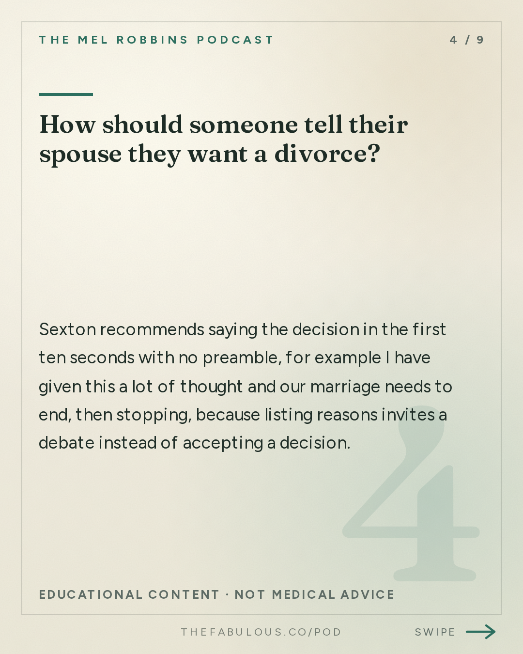 How should someone tell their spouse they want a divorce? — The Mel Robbins Podcast: The Ultimate Guide to Divorce (For You & The People You Love)