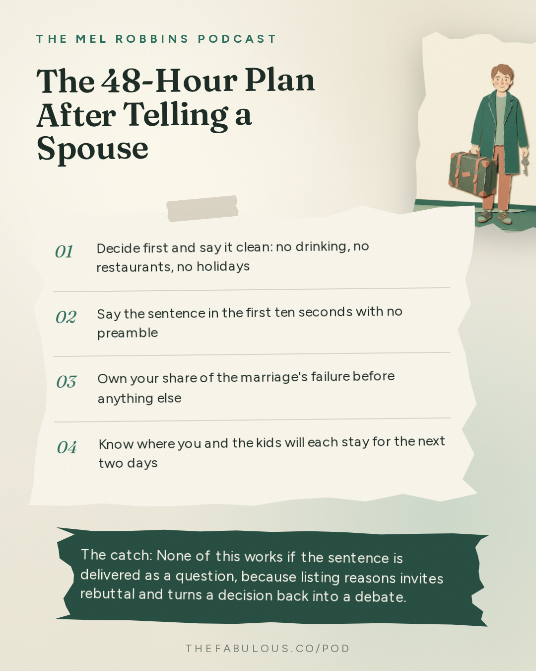 The 48-Hour Plan After Telling a Spouse — The Mel Robbins Podcast: The Ultimate Guide to Divorce (For You & The People You Love)