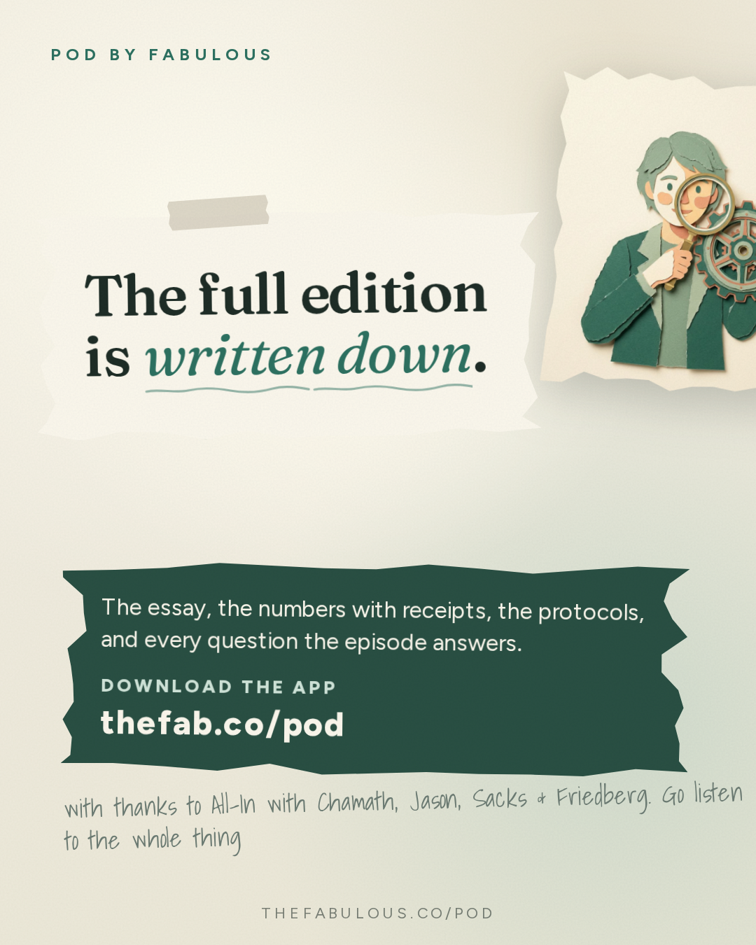 Outro — All-In with Chamath, Jason, Sacks & Friedberg: Bill Gurley: Searching for Feynman