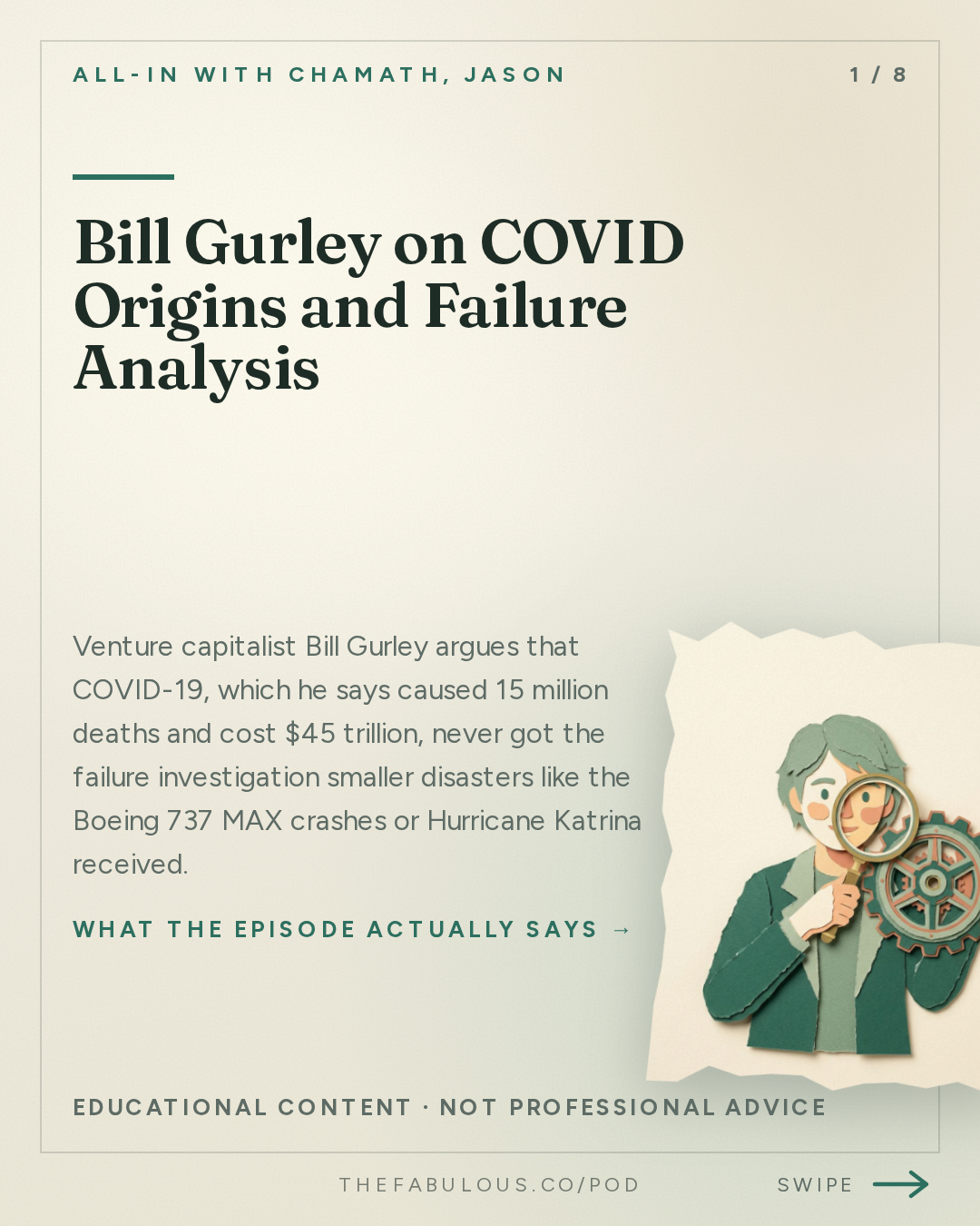 Bill Gurley on COVID Origins and Failure Analysis — All-In with Chamath, Jason, Sacks & Friedberg: Bill Gurley: Searching for Feynman