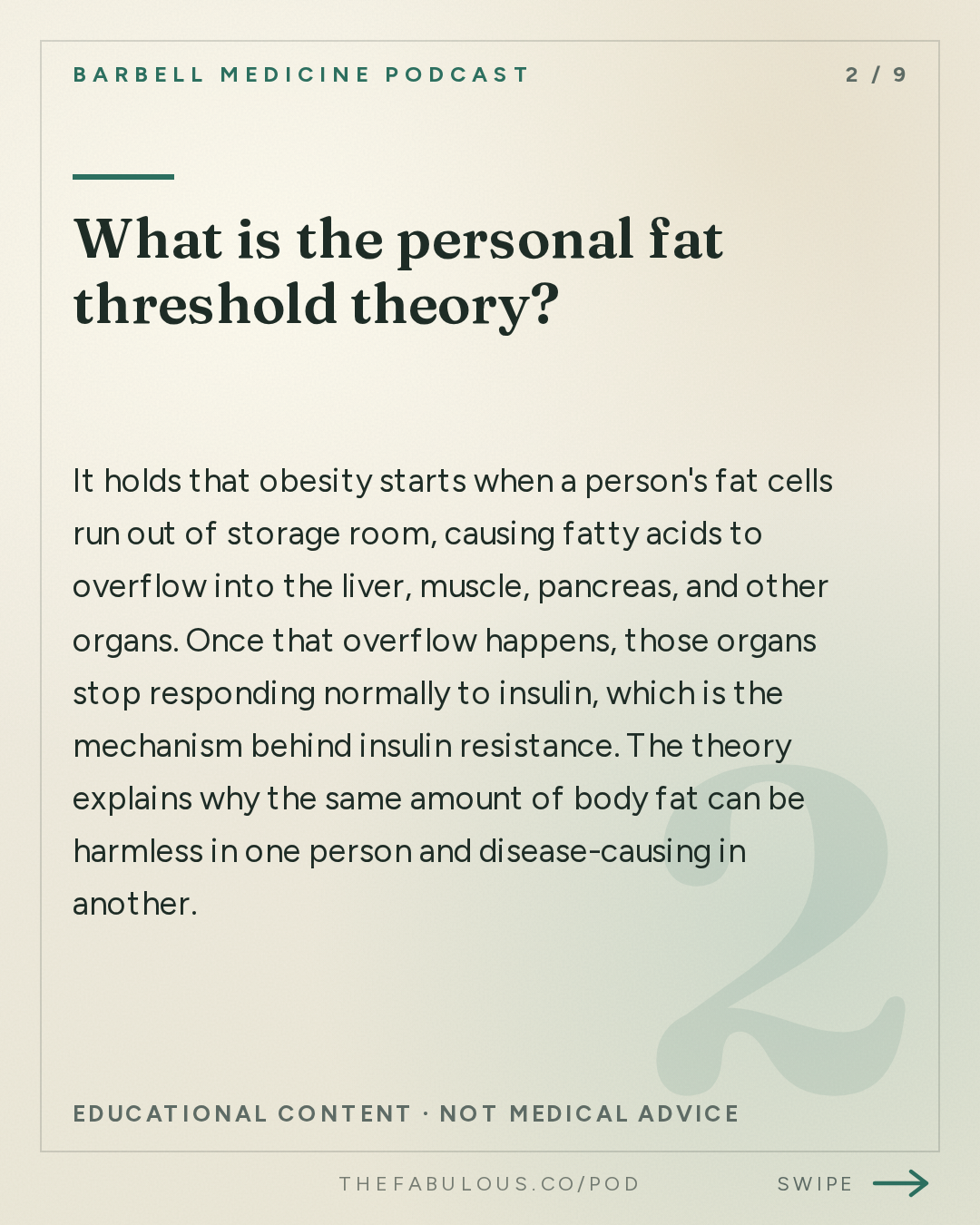 What is the personal fat threshold theory? — Barbell Medicine Podcast: Your Fat Has a Storage Limit