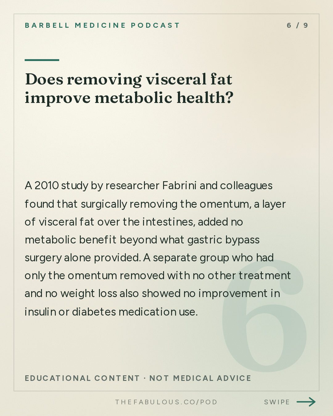 Does removing visceral fat improve metabolic health? — Barbell Medicine Podcast: Your Fat Has a Storage Limit