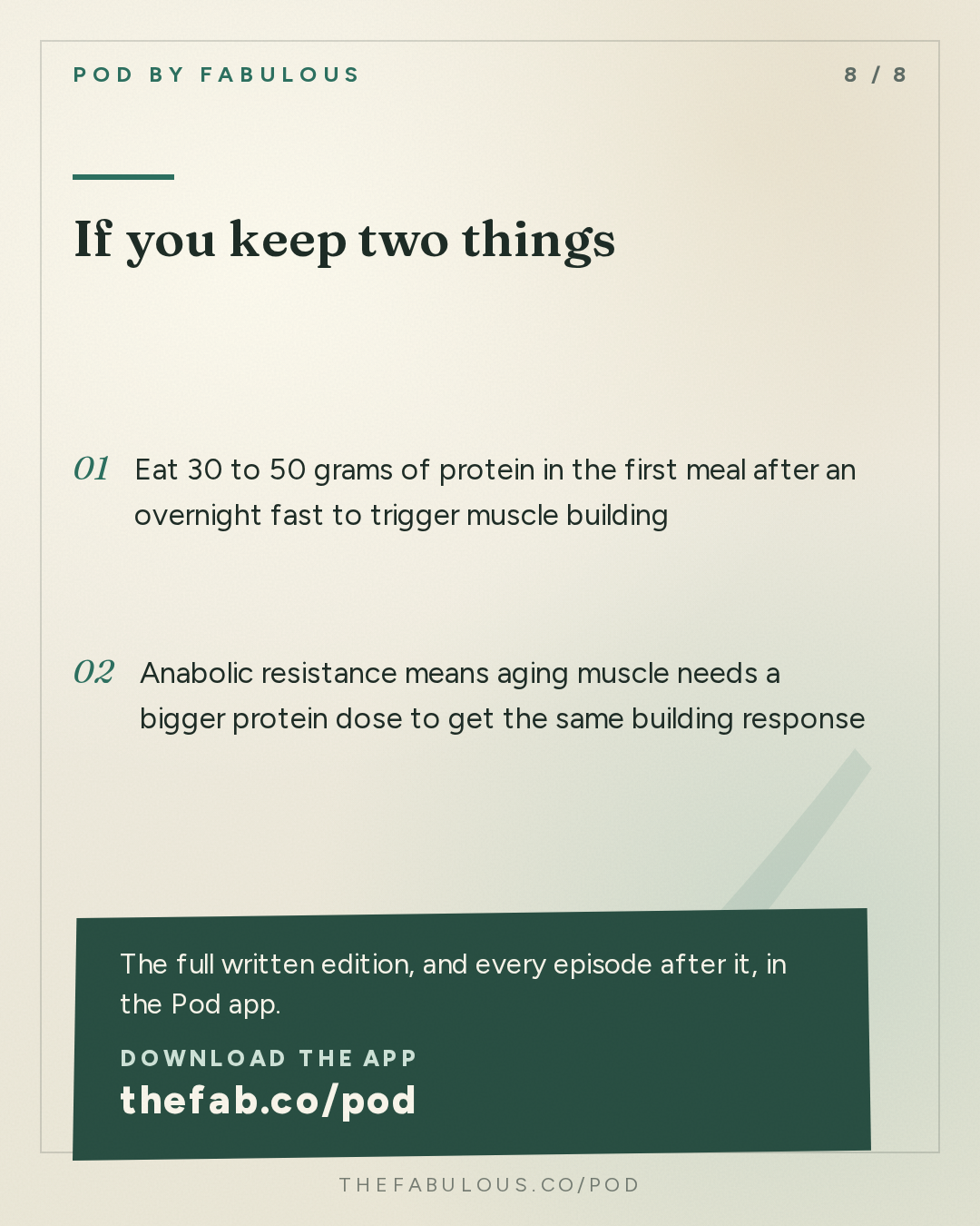 If you keep two things — unPAUSED with Dr. Mary Claire Haver: Building Muscle in Menopause: Protein, Creatine and Strength Training with Dr. Gabrielle Lyon