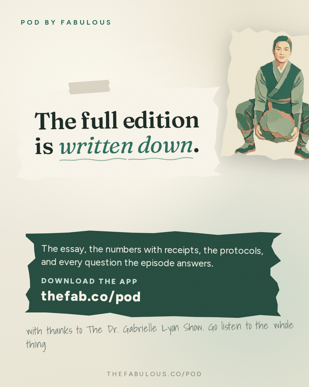 Outro — The Dr. Gabrielle Lyon Show: Dr. JJ Thomas: Pain Is an Alarm. Why Your Injury Keeps Coming Back and How To Fix It