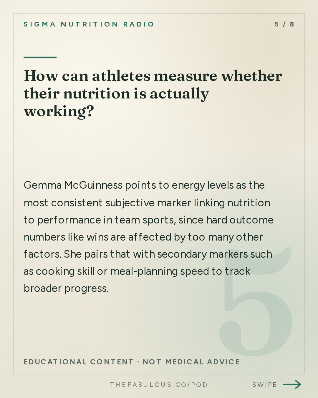 How can athletes measure whether their nutrition is actually working? — Sigma Nutrition Radio: #617: What Does Effective Athlete Support Look Like in Practice? – Gemma McGuinness