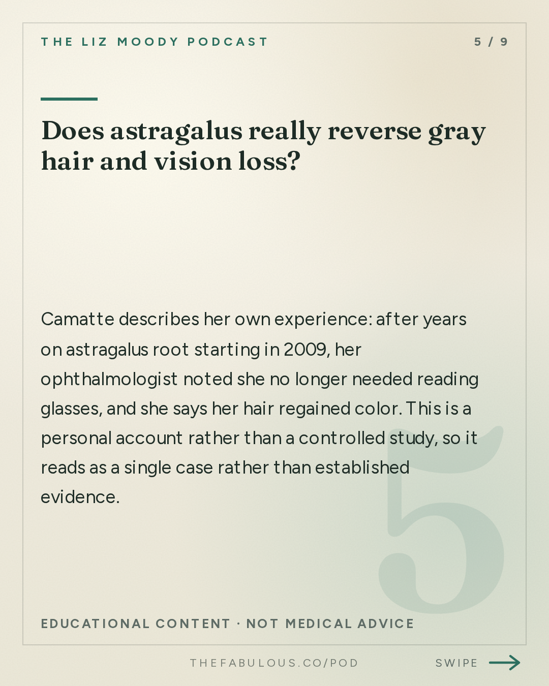 Does astragalus really reverse gray hair and vision loss? — The Liz Moody Podcast: Should Everyone Be On GLP-1s? + Other Longevity Secrets Your Doctor Won't Tell You