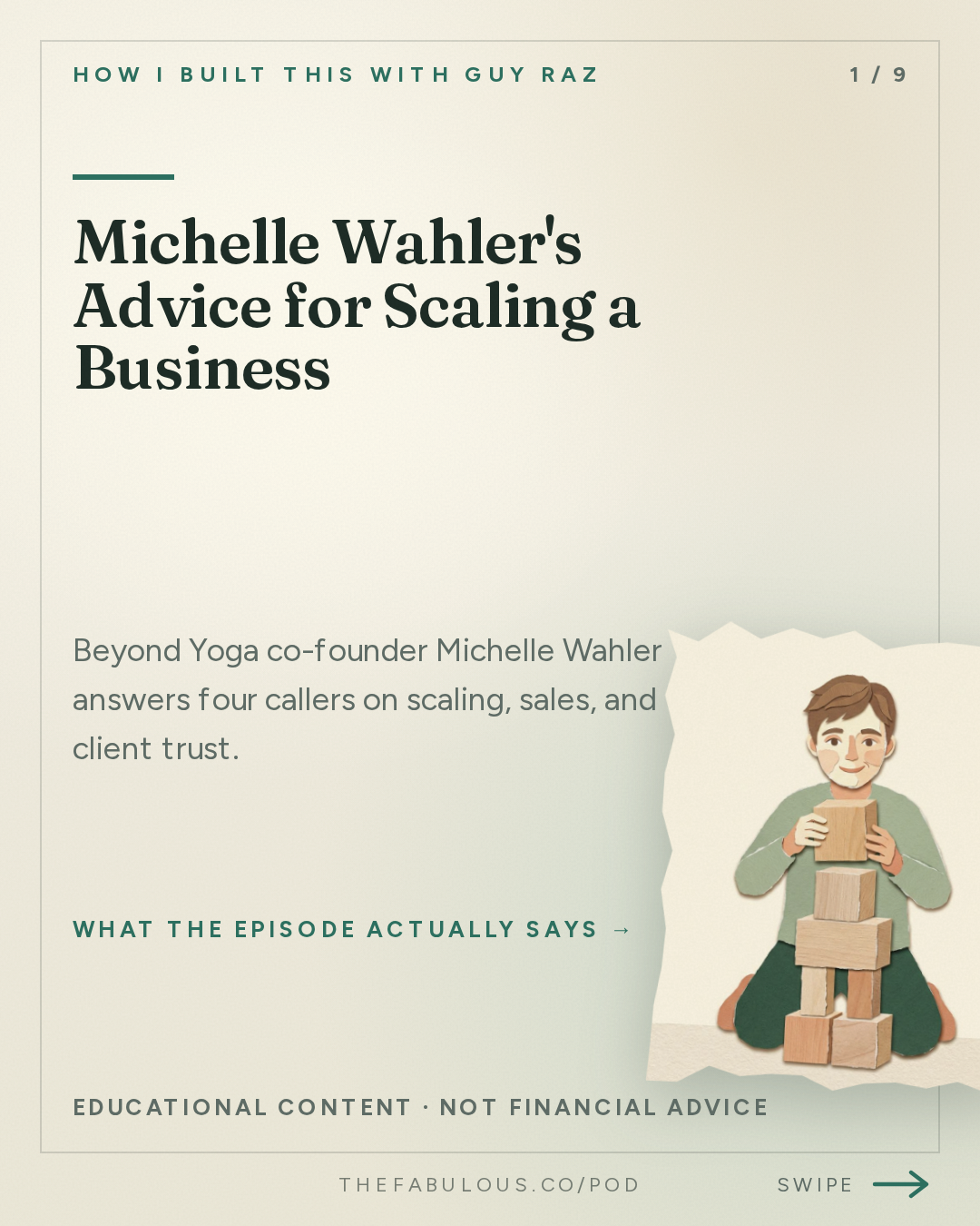 Michelle Wahler's Advice for Scaling a Business — How I Built This with Guy Raz: Advice Line with Michelle Wahler of Beyond Yoga