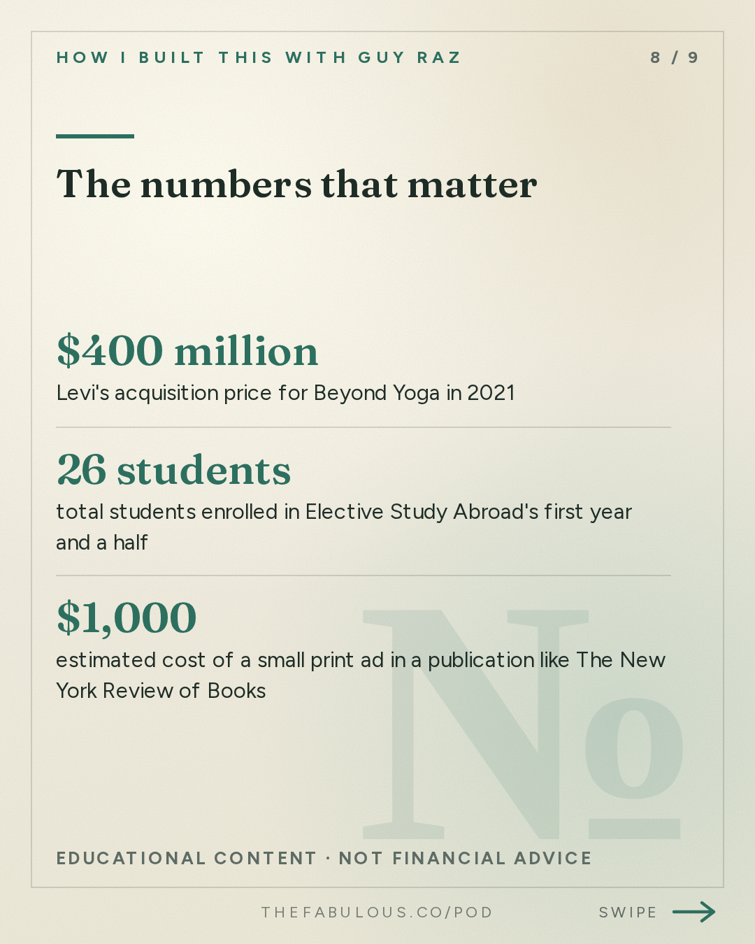 The numbers that matter — How I Built This with Guy Raz: Advice Line with Michelle Wahler of Beyond Yoga