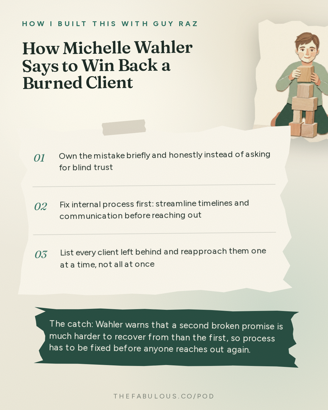 How Michelle Wahler Says to Win Back a Burned Client — How I Built This with Guy Raz: Advice Line with Michelle Wahler of Beyond Yoga