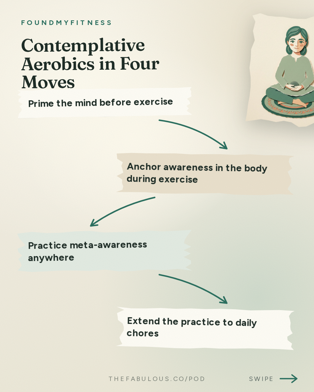 Contemplative Aerobics in Four Moves — FoundMyFitness: #114 How Meditation Rewires Your Brain, Gut, & Immune System | Dr. Richard Davidson