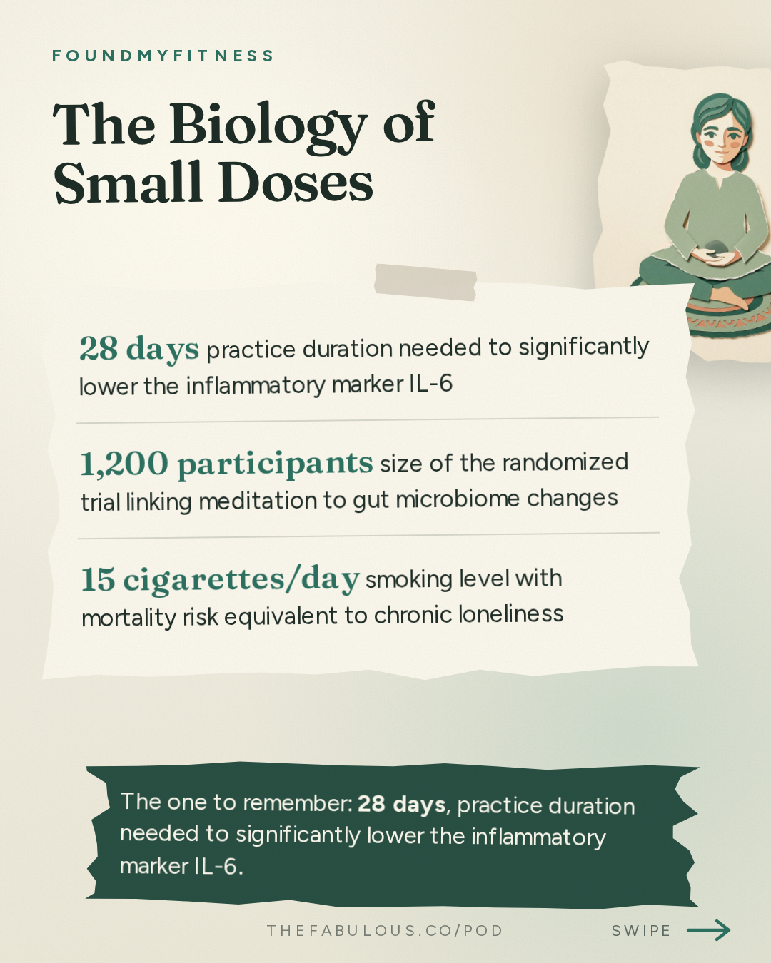 The Biology of Small Doses — FoundMyFitness: #114 How Meditation Rewires Your Brain, Gut, & Immune System | Dr. Richard Davidson