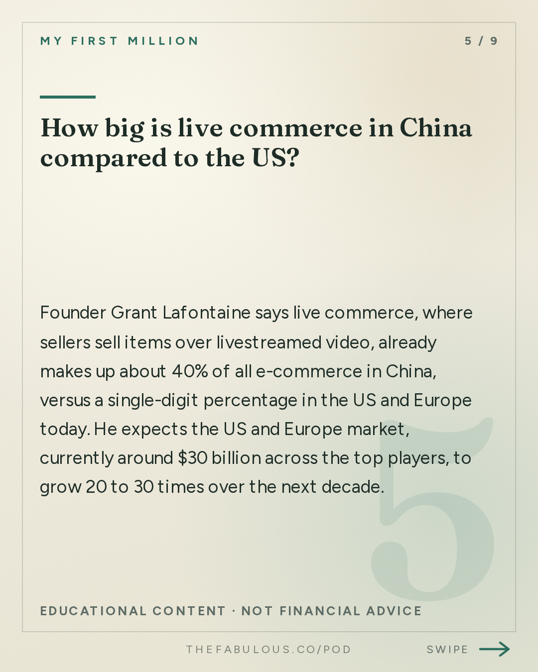 How big is live commerce in China compared to the US? — My First Million: Whatnot founder: This is the future of e-commerce