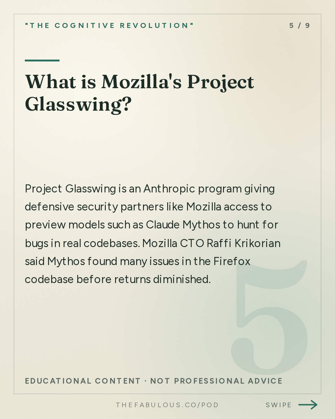 What is Mozilla's Project Glasswing? — "The Cognitive Revolution" : AI:AM Highlights: Astra as AGI, OpenAI's Pause, Mythos @ Mozilla & Human Agency vs Technocapitalism