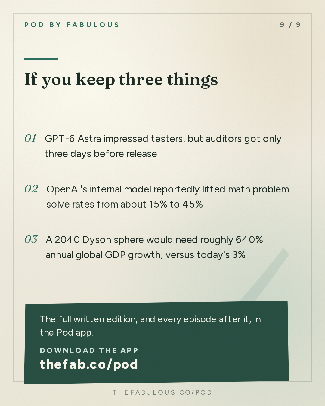 If you keep three things — "The Cognitive Revolution" : AI:AM Highlights: Astra as AGI, OpenAI's Pause, Mythos @ Mozilla & Human Agency vs Technocapitalism