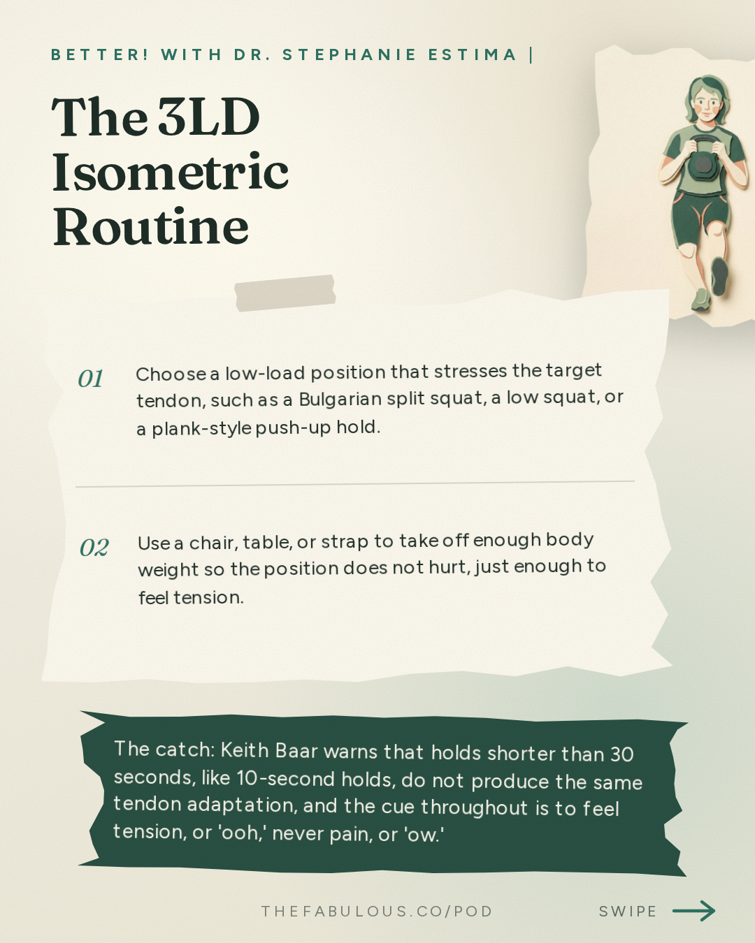 The 3LD Isometric Routine — BETTER! with Dr. Stephanie Estima | Strength, Body Composition & Perimenopause: Why Your Tendons Get Injured in Perimenopause (and How to Reverse It) with Dr. Keith Baar