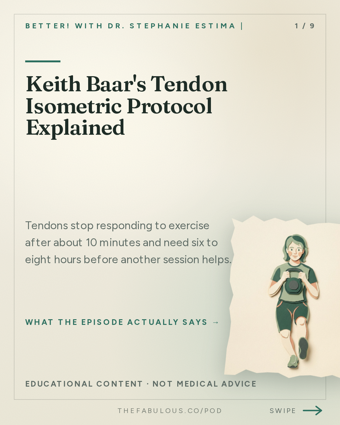 Keith Baar's Tendon Isometric Protocol Explained — BETTER! with Dr. Stephanie Estima | Strength, Body Composition & Perimenopause: Why Your Tendons Get Injured in Perimenopause (and How to Reverse It) with Dr. Keith Baar