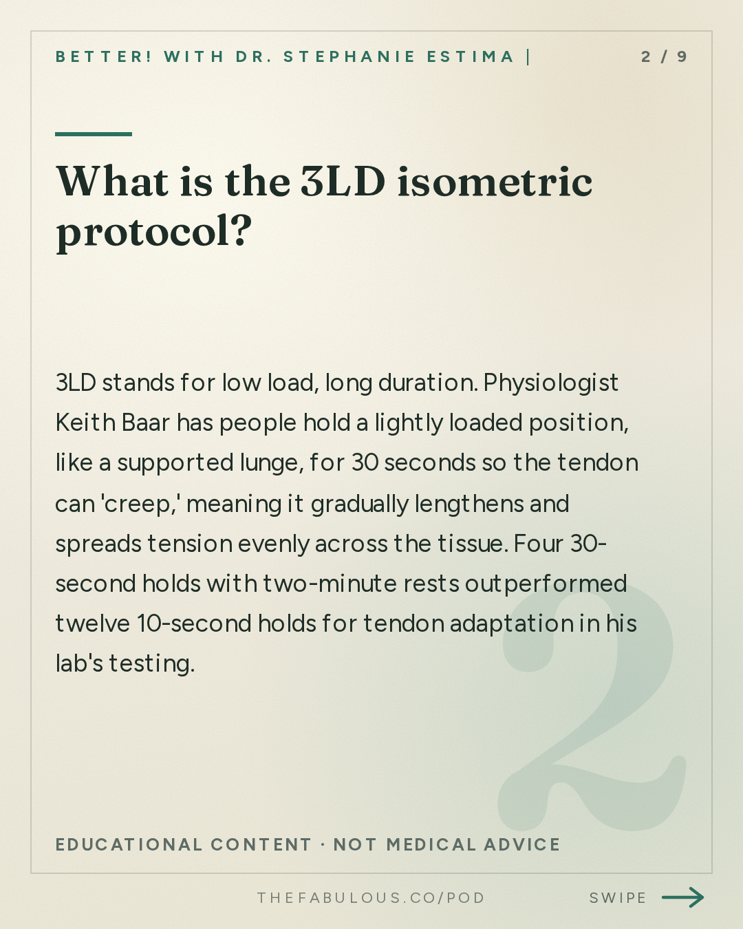 What is the 3LD isometric protocol? — BETTER! with Dr. Stephanie Estima | Strength, Body Composition & Perimenopause: Why Your Tendons Get Injured in Perimenopause (and How to Reverse It) with Dr. Keith Baar