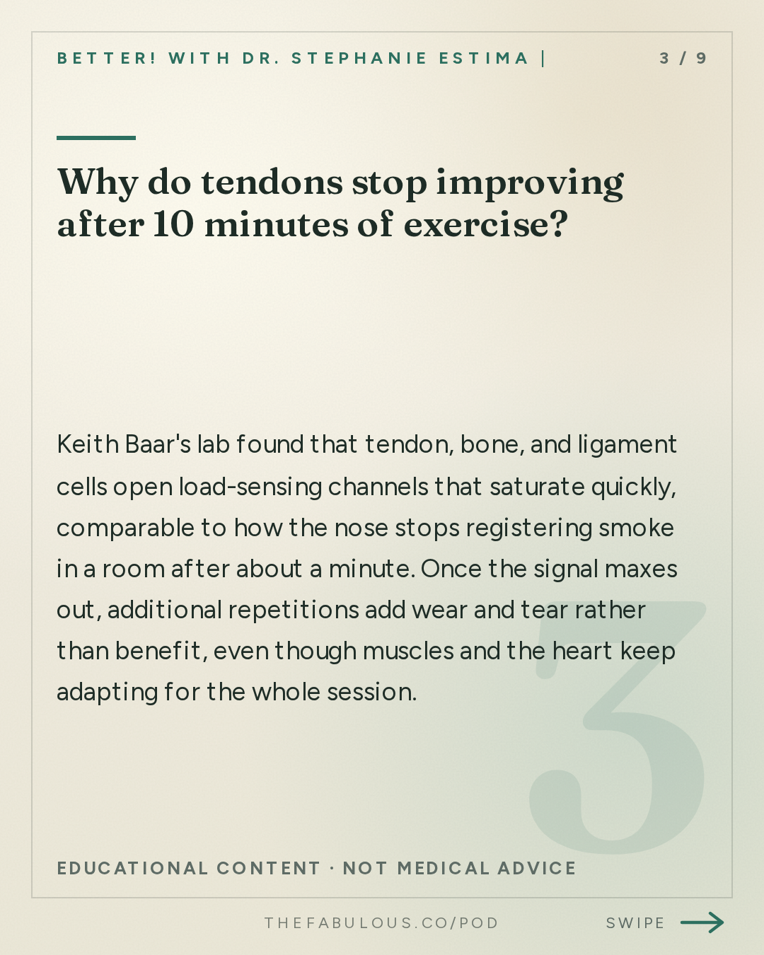Why do tendons stop improving after 10 minutes of exercise? — BETTER! with Dr. Stephanie Estima | Strength, Body Composition & Perimenopause: Why Your Tendons Get Injured in Perimenopause (and How to Reverse It) with Dr. Keith Baar