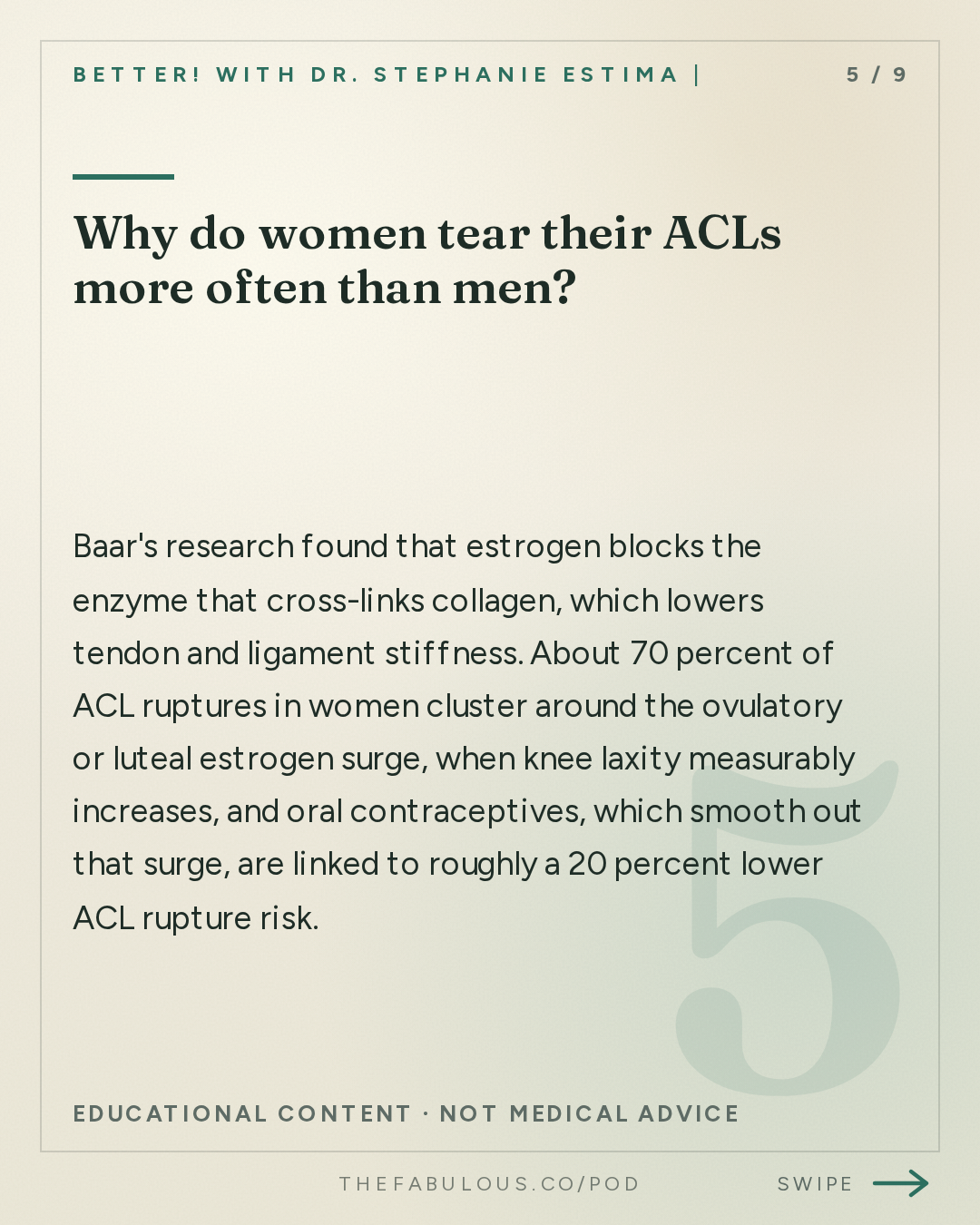 Why do women tear their ACLs more often than men? — BETTER! with Dr. Stephanie Estima | Strength, Body Composition & Perimenopause: Why Your Tendons Get Injured in Perimenopause (and How to Reverse It) with Dr. Keith Baar