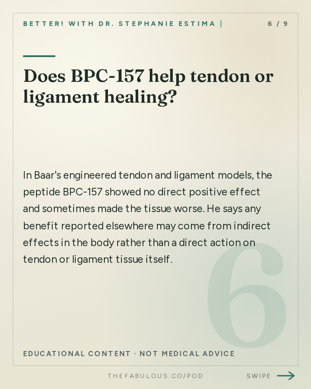 Does BPC-157 help tendon or ligament healing? — BETTER! with Dr. Stephanie Estima | Strength, Body Composition & Perimenopause: Why Your Tendons Get Injured in Perimenopause (and How to Reverse It) with Dr. Keith Baar
