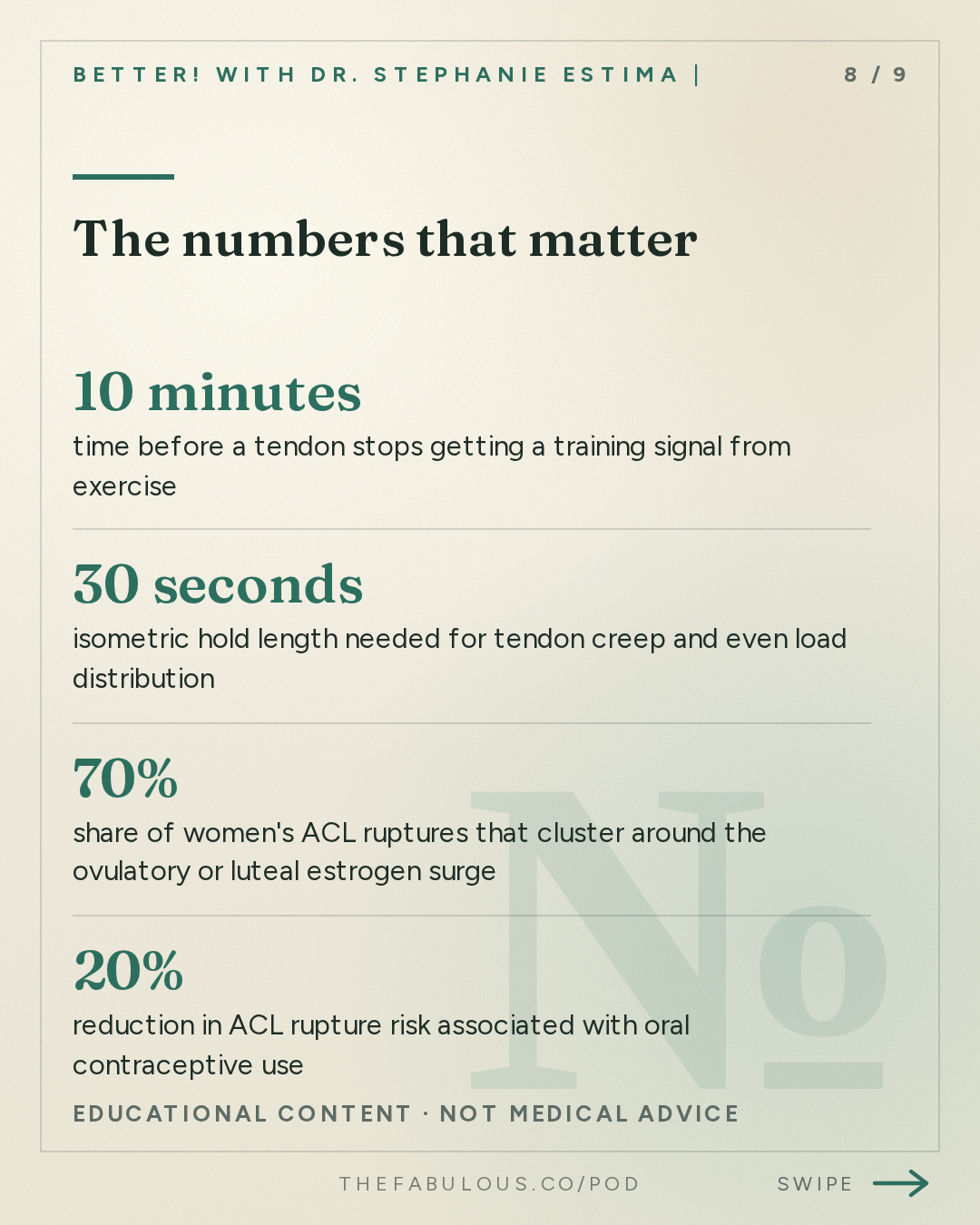 The numbers that matter — BETTER! with Dr. Stephanie Estima | Strength, Body Composition & Perimenopause: Why Your Tendons Get Injured in Perimenopause (and How to Reverse It) with Dr. Keith Baar