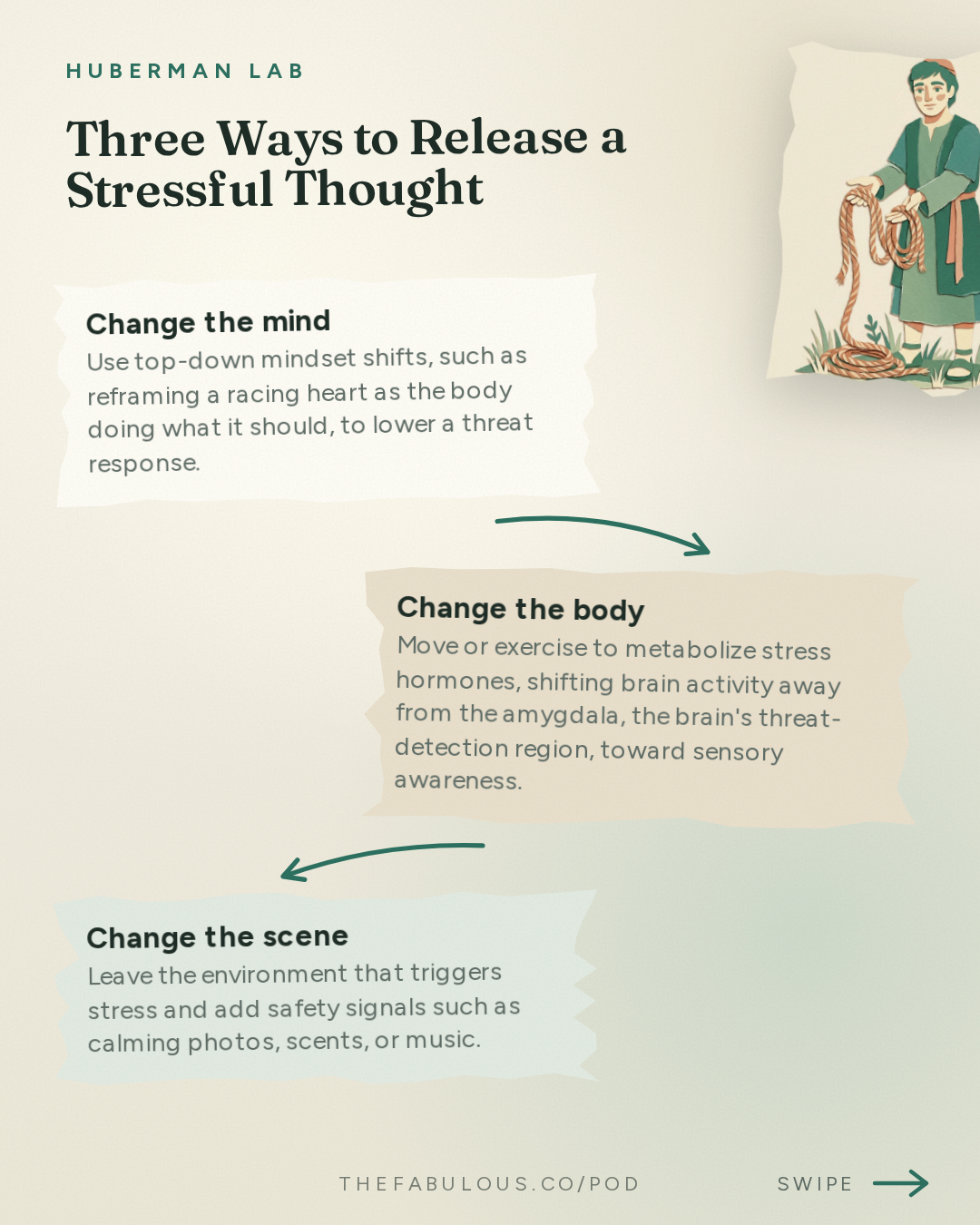 Three Ways to Release a Stressful Thought — Huberman Lab: Essentials: Manage Stress & Build Resilience | Dr. Elissa Epel