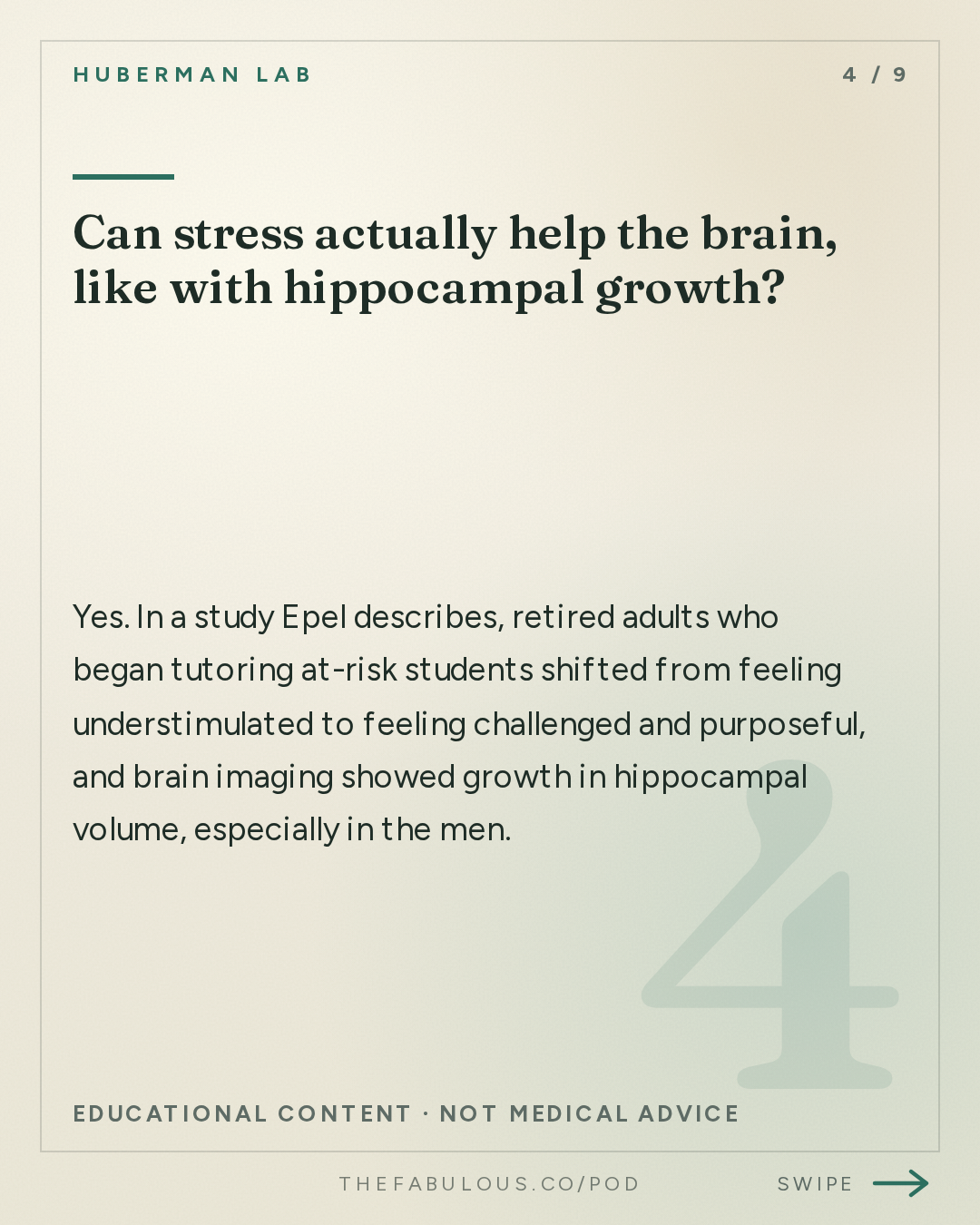Can stress actually help the brain, like with hippocampal growth? — Huberman Lab: Essentials: Manage Stress & Build Resilience | Dr. Elissa Epel