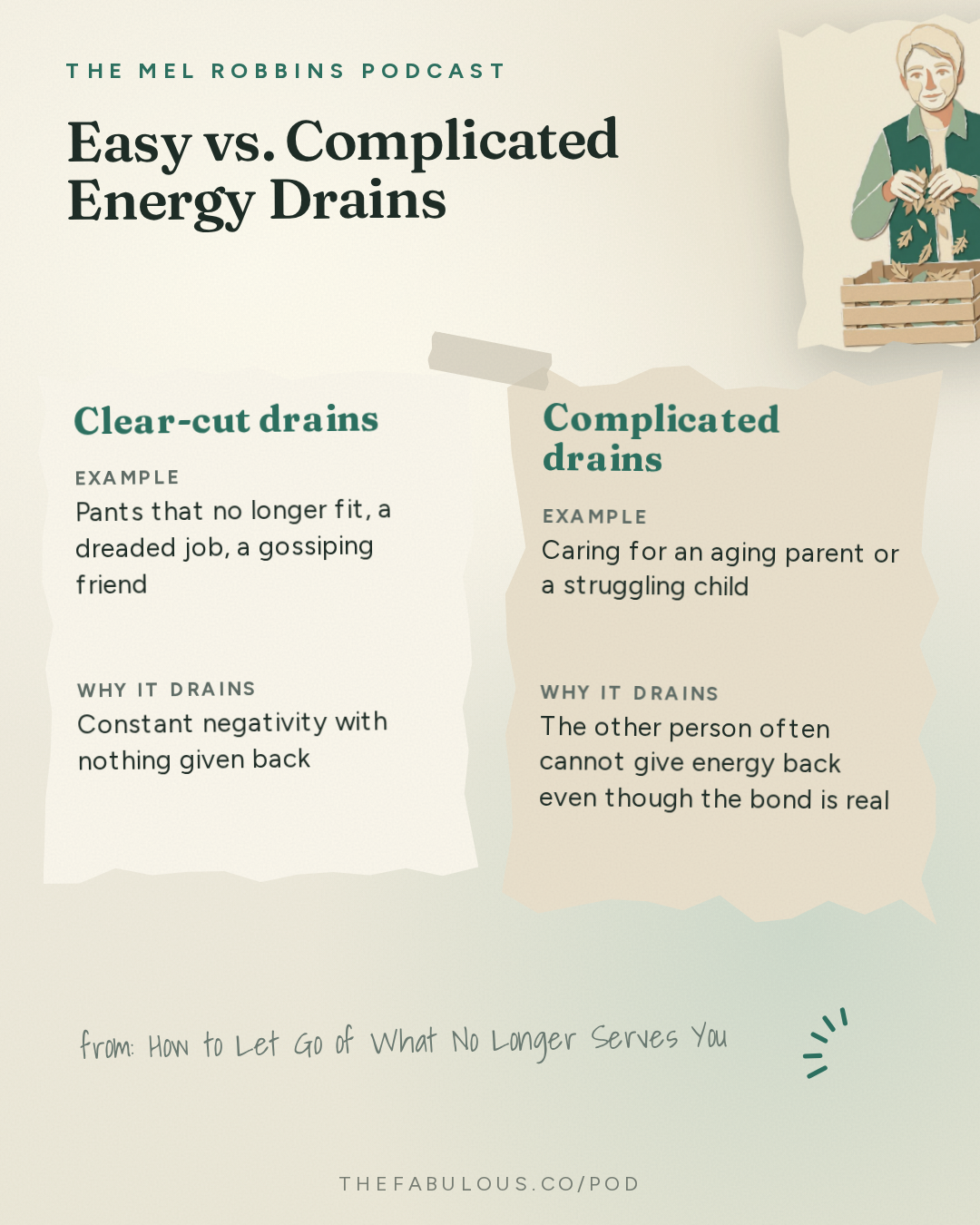 Easy vs. Complicated Energy Drains — The Mel Robbins Podcast: How to Let Go of What No Longer Serves You