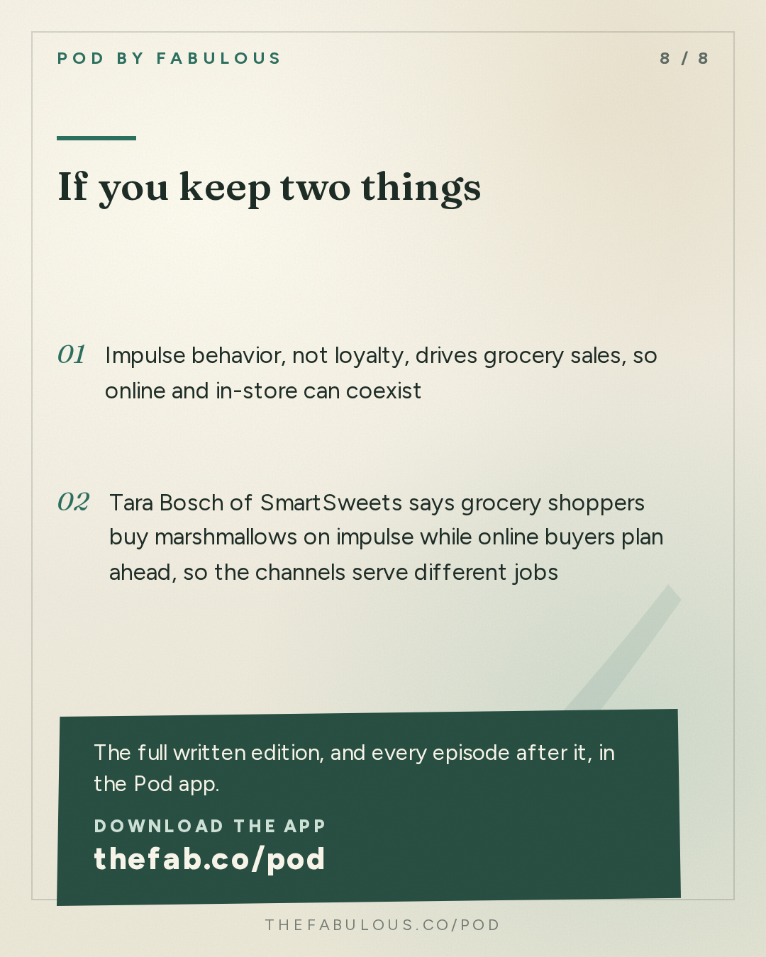 If you keep two things — How I Built This with Guy Raz: Advice Line with Tara Bosch of SmartSweets