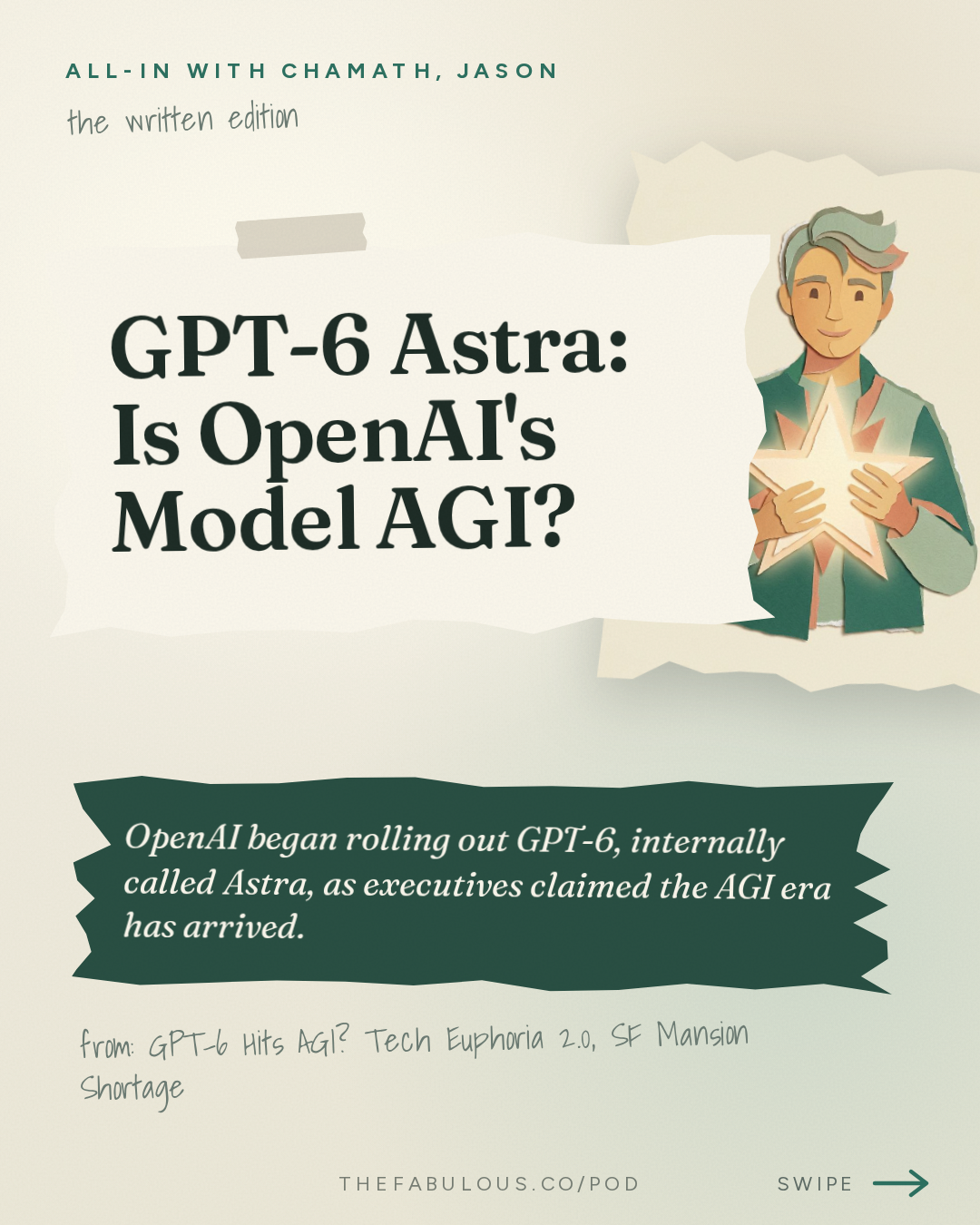 GPT-6 Astra: Is OpenAI's Model AGI? — All-In with Chamath, Jason, Sacks & Friedberg: GPT-6 Hits AGI? Tech Euphoria 2.0, SF Mansion Shortage, NYC Bans AI in Schools & Venezuela Oil Deal