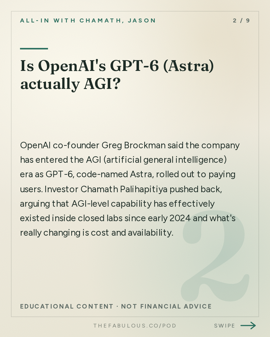 Is OpenAI's GPT-6 (Astra) actually AGI? — All-In with Chamath, Jason, Sacks & Friedberg: GPT-6 Hits AGI? Tech Euphoria 2.0, SF Mansion Shortage, NYC Bans AI in Schools & Venezuela Oil Deal
