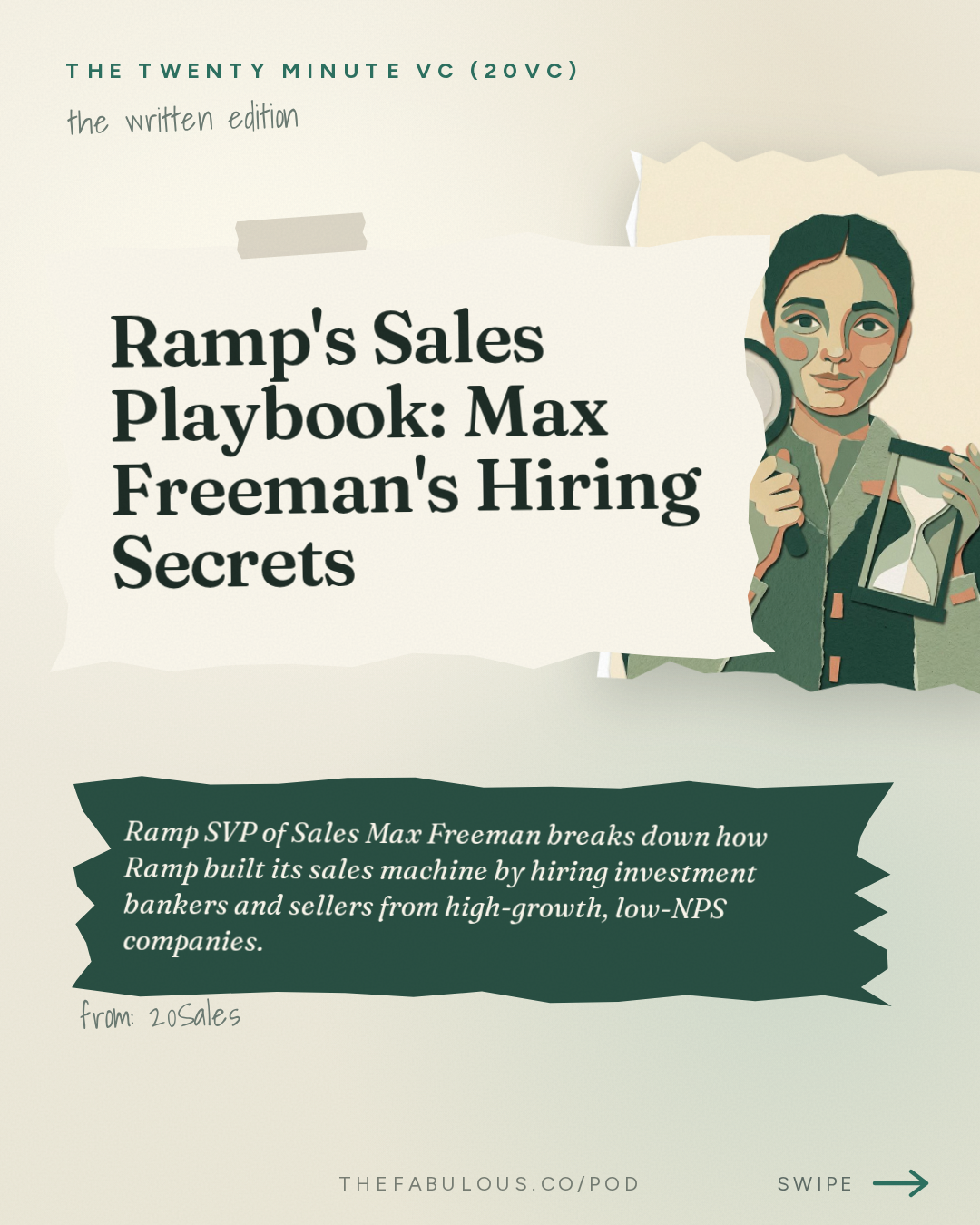 Ramp's Sales Playbook: Max Freeman's Hiring Secrets — The Twenty Minute VC (20VC): Venture Capital | Startup Funding | The Pitch: 20Sales: Inside Ramp's Sales Playbook: How to Build a $1.7BN ARR Sales Machine with Max Freeman, SVP Sales @ Ramp
