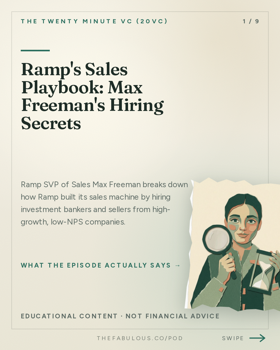 Ramp's Sales Playbook: Max Freeman's Hiring Secrets — The Twenty Minute VC (20VC): Venture Capital | Startup Funding | The Pitch: 20Sales: Inside Ramp's Sales Playbook: How to Build a $1.7BN ARR Sales Machine with Max Freeman, SVP Sales @ Ramp