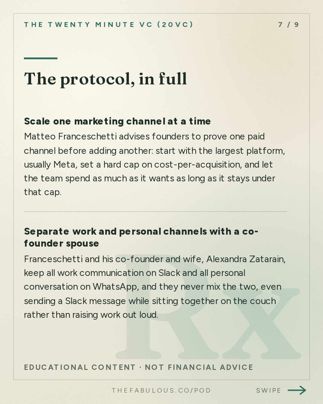 The protocol, in full — The Twenty Minute VC (20VC): Venture Capital | Startup Funding | The Pitch: 20VC: 7 Predictions for How AI Changes the World: Labour, Engineering, Social Media, GrokBots Buying Cybercabs and more with Matteo Franceschetti, Co-Founder @ Eight Sleep