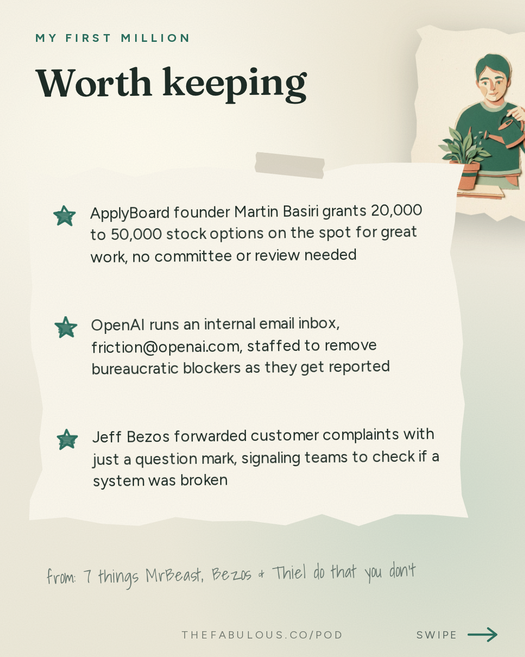 Worth keeping — My First Million: 7 things MrBeast, Bezos & Thiel do that you don’t
