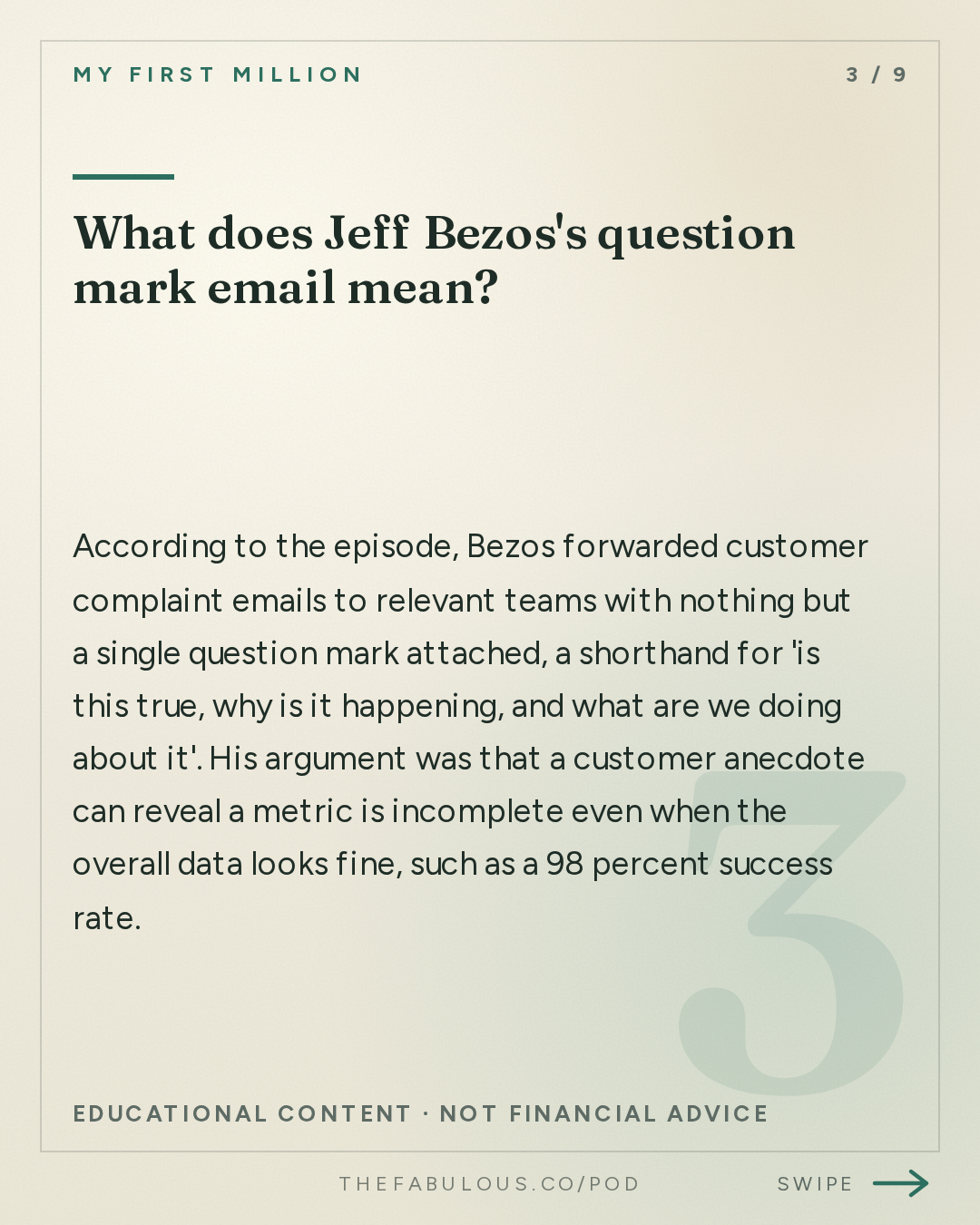 What does Jeff Bezos's question mark email mean? — My First Million: 7 things MrBeast, Bezos & Thiel do that you don’t