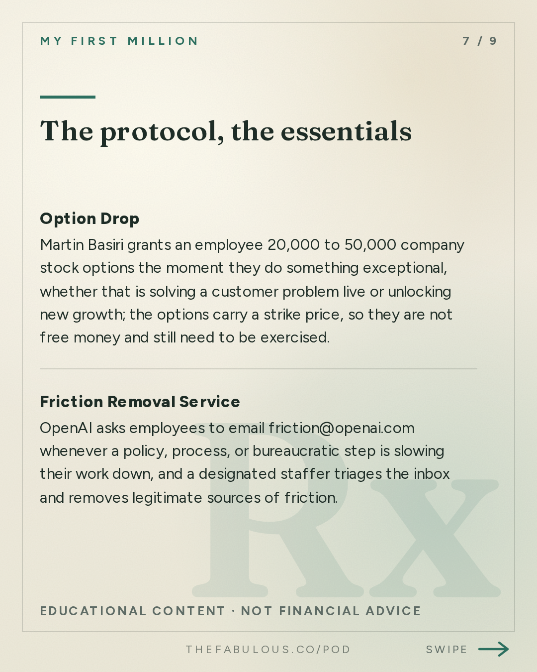 The protocol, the essentials — My First Million: 7 things MrBeast, Bezos & Thiel do that you don’t