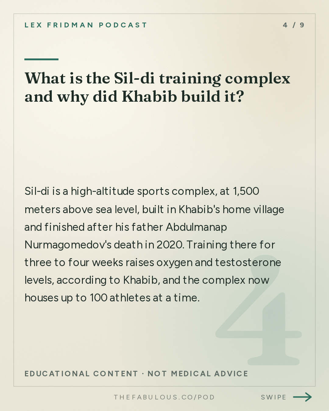 What is the Sil-di training complex and why did Khabib build it? — Lex Fridman Podcast: #500 – Khabib Nurmagomedov: Dagestan, MMA, UFC, Islam, Conor, Fedor & Football