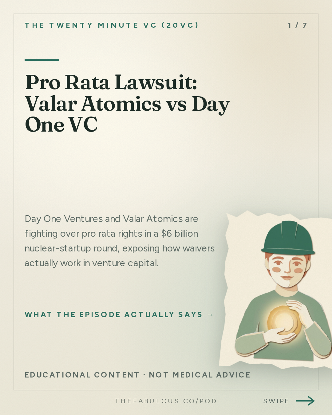 Pro Rata Lawsuit: Valar Atomics vs Day One VC — The Twenty Minute VC (20VC): Venture Capital | Startup Funding | The Pitch: 20VC: The Pro-Rata Battle: Valar Atomics Sues Day One Ventures | Meta Returns to the AI Frontier With Muse Wonder | NVIDIA Eyes $30B Reflection Deal & Jev Raises $870M at a $7.5B Valuation