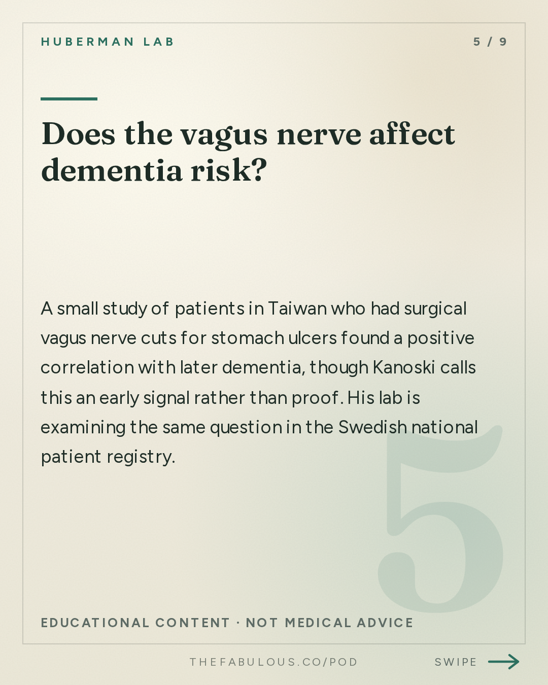 Does the vagus nerve affect dementia risk? — Huberman Lab: How Food Choices Shape Memory, Cognition & Cravings | Dr. Scott Kanoski