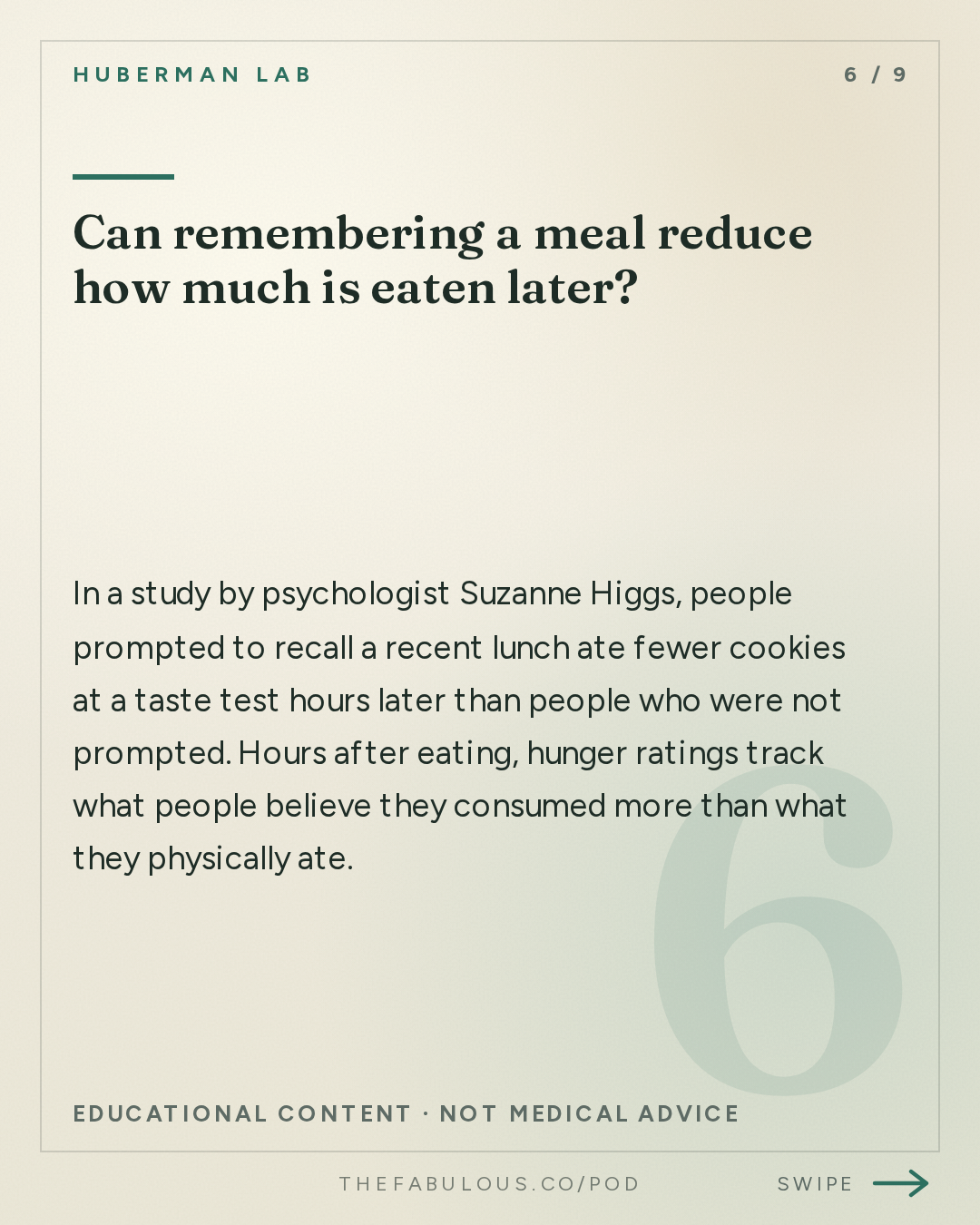 Can remembering a meal reduce how much is eaten later? — Huberman Lab: How Food Choices Shape Memory, Cognition & Cravings | Dr. Scott Kanoski