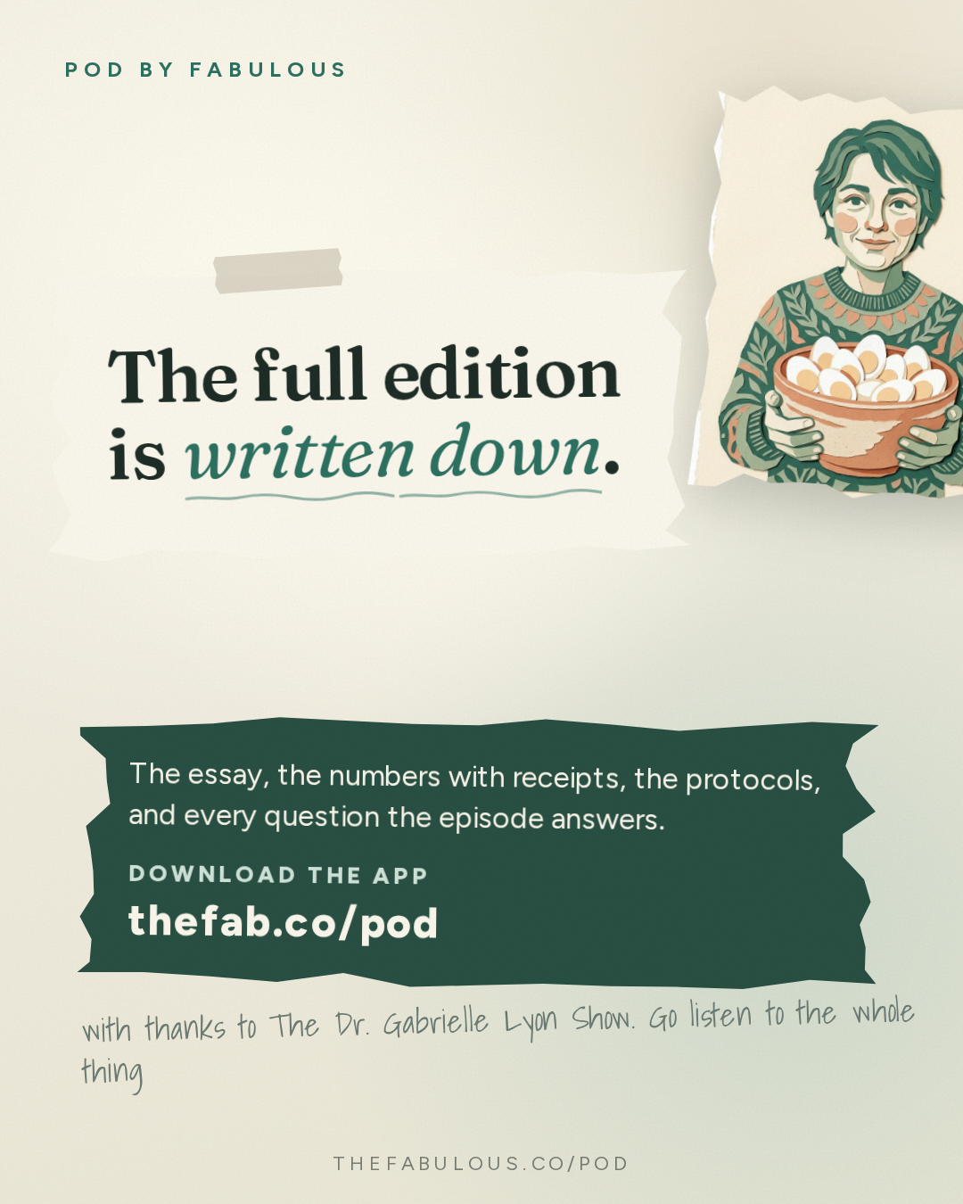 Outro — The Dr. Gabrielle Lyon Show: How Much Protein Do You Need? Top Scientists Still Disagree